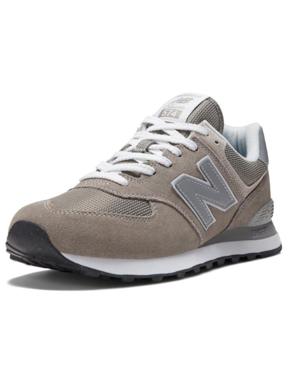 New Balance Men's 574 Core Sneaker Grey/White Size 7 Brand New!